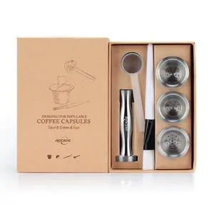 Reusable Coffee Filter Capsules Compatible with Nespresso Original Reusable Coffee Filter Capsules Compatible with Nespresso Original