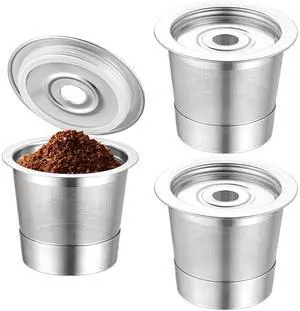 3 Pack Reusable K Cups and Coffee Pods for Ninja Coffee Maker PB051 & CFP101/PB041, 304 Stainless Steel Reusable K Pod Permanent K Cups Filters Compatible with Ninja Coffee Maker,Coffee Accessories 3 Pack Reusable K Cups and Coffee Pods for Ninja Coffee Maker PB051 & CFP101/PB041, 304 Stainless Steel Reusable K Pod Permanent K Cups Filters Compatible with Ninja Coffee Maker,Coffee Accessories