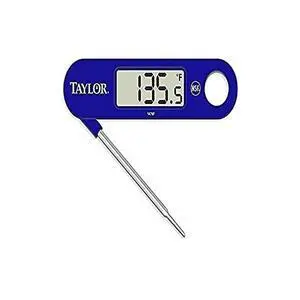 1476FDA Compact Folding Probe Digital Thermometer with Magnet and Lanyard, 6.60' Height, 5.06' Width, 0.75' Length, Blue 1476FDA Compact Folding Probe Digital Thermometer with Magnet and Lanyard, 6.60' Height, 5.06' Width, 0.75' Length, Blue