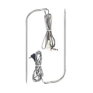 Replacement Waterproof Meat Probe 2 PCS Compatible with Traeger BBQ Grills, 3.5 mm Plug Meat BBQ Digital Thermostat Probes, Set of 2 Replacement Waterproof Meat Probe 2 PCS Compatible with Traeger BBQ Grills, 3.5 mm Plug Meat BBQ Digital Thermostat Probes, Set of 2