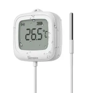 SNZB-02LD Zigbee Waterproof Temperature Sensor with 1.5M Stainless Steel Probe, LCD Display, -40~115°C Range, APP Monitoring, Magnetic Mount, Works with Zigbee Hub SNZB-02LD Zigbee Waterproof Temperature Sensor with 1.5M Stainless Steel Probe, LCD Display, -40~115°C Range, APP Monitoring, Magnetic Mount, Works with Zigbee Hub