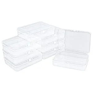 8 Pack Rectangular Clear Plastic Storage Containers Box 8 Pack Rectangular Clear Plastic Storage Containers Box