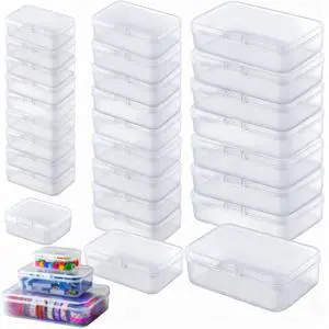 28-Piece Plastic Storage Containers with Lids (3 Assorted Sizes), Rectangular Organizer Box Set Frosted White Storage Boxes for Office Desk & Personal Items, Matte Privacy Finish, White 28-Piece Plastic Storage Containers with Lids (3 Assorted Sizes), Rectangular Organizer Box Set Frosted White Storage Boxes for Office Desk & Personal Items, Matte Privacy Finish, White