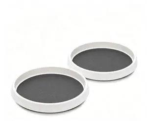 Lazy Susan Turntable Organizer, 10 Inch 360° Rotating Tray for Kitchen Cabinet, Pantry, Countertop, Fridge - Non-Skid Spice Rack Storage for Bathroom, Vanity, Makeup Lazy Susan Turntable Organizer, 10 Inch 360° Rotating Tray for Kitchen Cabinet, Pantry, Countertop, Fridge - Non-Skid Spice Rack Storage for Bathroom, Vanity, Makeup