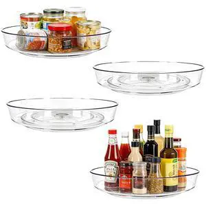 4 Pack Lazy Susan 10 inch Turntable for Spice Organization 4 Pack Lazy Susan 10 inch Turntable for Spice Organization