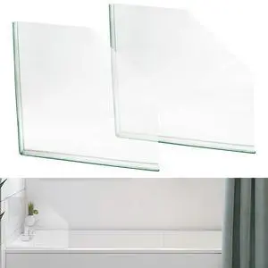 2 PCS Splash Guard for Bathtub 10" x 10" Self Adhesive Shower Splash Guard Acrylic Shower Corner Water Guard Clear Shower Guards to Keep Water in Shower (Pentagon) 2 PCS Splash Guard for Bathtub 10" x 10" Self Adhesive Shower Splash Guard Acrylic Shower Corner Water Guard Clear Shower Guards to Keep Water in Shower (Pentagon)