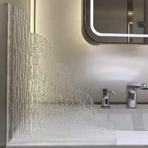 Large Shower Splash Guard, 2 Pack, 9.1 x 11.5 Inch, Waterproof Bathtub Corner Water Blocker with Silicone Base, Unique Acrylic Baffle for Bathroom, Kitchen Sink Large Shower Splash Guard, 2 Pack, 9.1 x 11.5 Inch, Waterproof Bathtub Corner Water Blocker with Silicone Base, Unique Acrylic Baffle for Bathroom, Kitchen Sink