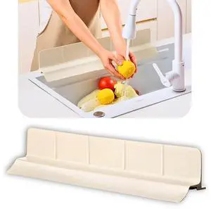 Sink Splash Guard | Premium Korean Silicone | 3 Practical Sizes for Maximum Coverage |Solution for Mess Free Dish-washing | Super Strong Suction to nearly all Shelf-tops. Sink Splash Guard | Premium Korean Silicone | 3 Practical Sizes for Maximum Coverage |Solution for Mess Free Dish-washing | Super Strong Suction to nearly all Shelf-tops.