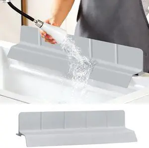 Silicone Sink Splash Guard, Grey, 23''x3.5'' Silicone Sink Splash Guard, Grey, 23''x3.5''