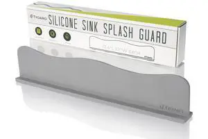 Silicone Sink Splash Guard - Water Splash Guard for Kitchen, Island and Bathroom - Secure Non-Slip Suction Cup Base - Dishwasher Safe, Gray (17.4 x 1.7 x 3.6") Silicone Sink Splash Guard - Water Splash Guard for Kitchen, Island and Bathroom - Secure Non-Slip Suction Cup Base - Dishwasher Safe, Gray (17.4 x 1.7 x 3.6")
