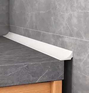 Water Barrier for Sink,Shower Threshold Water Dam Barrier,Waterproof Barrier Bathroom,Collapsible Silicone Strip Trim Splash Guard (White-2M) Water Barrier for Sink,Shower Threshold Water Dam Barrier,Waterproof Barrier Bathroom,Collapsible Silicone Strip Trim Splash Guard (White-2M)