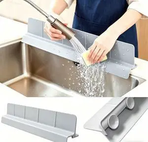 Silicone Kitchen Sink Splash Guard 22.8", Self Draining Water Mat Silicone Kitchen Sink Splash Guard 22.8", Self Draining Water Mat