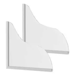 Shower Splash Guard Kit - Large Size Thickened Water Blocker with Extra-strong Adhesive for Walk-in Shower/Bathroom/Bathtub/Kitchen Sink - White Frosted/Matte Acrylic Plate Pack of 2(10"x12") Shower Splash Guard Kit - Large Size Thickened Water Blocker with Extra-strong Adhesive for Walk-in Shower/Bathroom/Bathtub/Kitchen Sink - White Frosted/Matte Acrylic Plate Pack of 2(10"x12")