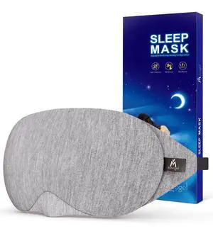 Cotton Sleep Eye Mask, Light Blocking with Adjustable Nose Bridge Cotton Sleep Eye Mask, Light Blocking with Adjustable Nose Bridge