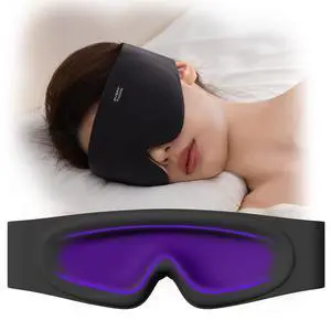 Sleep Mask for Men Women - Eye Masks for Sleep, 100% Blackout Eye Covers for Sleeping, Eye Mask for Lash Extensions, 3D Zero Eye Pressure Travel Eye Mask Blindfold for Side Sleeper Sleep Mask for Men Women - Eye Masks for Sleep, 100% Blackout Eye Covers for Sleeping, Eye Mask for Lash Extensions, 3D Zero Eye Pressure Travel Eye Mask Blindfold for Side Sleeper