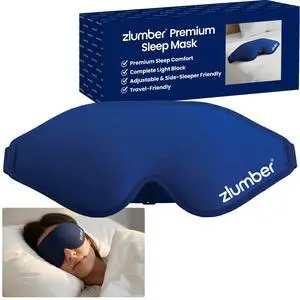 Premium Eye Sleep Mask for Men & Women - 100% Blackout 3D Contoured Night Eye Mask for Sleeping, Travel Eye Mask & Side Sleeper Mask, Zero Eye Pressure, Adjustable Premium Eye Sleep Mask for Men & Women - 100% Blackout 3D Contoured Night Eye Mask for Sleeping, Travel Eye Mask & Side Sleeper Mask, Zero Eye Pressure, Adjustable