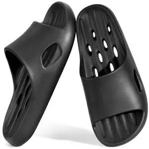 Shower Shoes for Men & Women,Non Slip Quick-Dry Slides, Black EU44 Shower Shoes for Men & Women,Non Slip Quick-Dry Slides, Black EU44