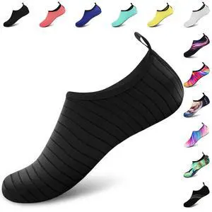 Water Sports Shoes Barefoot Quick-Dry Aqua Yoga Socks Slip-on for Men Women A Black 42-43 Water Sports Shoes Barefoot Quick-Dry Aqua Yoga Socks Slip-on for Men Women A Black 42-43