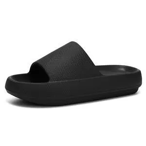 Slides for Women and Men Sandals Pillow Slippers Shower Shoes Cushioned Cloud Slides,Black,9 Women/7 Men Slides for Women and Men Sandals Pillow Slippers Shower Shoes Cushioned Cloud Slides,Black,9 Women/7 Men