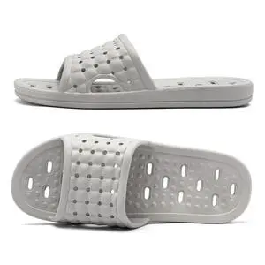 Shower Shoes with Drainage Holes, Quick-Drying Non-Slip Slippers Dormitory Home Bathroom Slippers Unisex Grey EU 43-44 Shower Shoes with Drainage Holes, Quick-Drying Non-Slip Slippers Dormitory Home Bathroom Slippers Unisex Grey EU 43-44