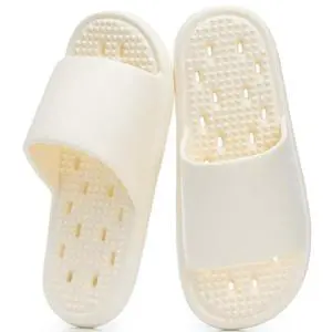Shower Shoes Slippers Women Men with Drain Holes House Gym Shower Slides Quick Drying Bathroom Beach Sandals Lightweight Non-Slip Size 7 8 Beige Shower Shoes Slippers Women Men with Drain Holes House Gym Shower Slides Quick Drying Bathroom Beach Sandals Lightweight Non-Slip Size 7 8 Beige