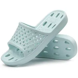 Shower Shoes for Men Women, Non Slip Quick Dry Shower Sandals with Drain Holes, Lightweight EVA Shower Slippers for Gym, College Dorm, Pool, Locker Room Ice blue EU40-41 Shower Shoes for Men Women, Non Slip Quick Dry Shower Sandals with Drain Holes, Lightweight EVA Shower Slippers for Gym, College Dorm, Pool, Locker Room Ice blue EU40-41