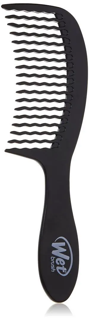 Detangling Comb, Black - Wide Tooth Hair Detangler with WaveTooth Design That Gently and Glides Through Tangles - Brush Throough Conditioner and Hair Masks - Gentle On Scalp and Pain-Free Detangling Comb, Black - Wide Tooth Hair Detangler with WaveTooth Design That Gently and Glides Through Tangles - Brush Throough Conditioner and Hair Masks - Gentle On Scalp and Pain-Free