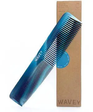Quality Hair Comb for Men and Women, Recycled Ocean Plastic, 7 Inches length perfect for home and travel, Wide and Fine Tooth for thick, thin, wavy, straight and curly hair styling - BLUE Quality Hair Comb for Men and Women, Recycled Ocean Plastic, 7 Inches length perfect for home and travel, Wide and Fine Tooth for thick, thin, wavy, straight and curly hair styling - BLUE