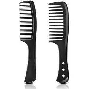 2-Pack Professional Comb Set - Wide + Fine Tooth 2-Pack Professional Comb Set - Wide + Fine Tooth