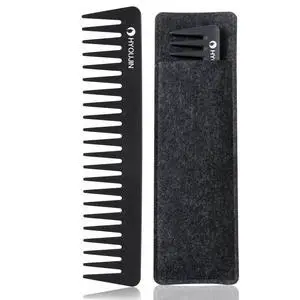 601 Carbon Wide Tooth Comb Detangler Comb for Detangling Wet Hair 601 Carbon Wide Tooth Comb Detangler Comb for Detangling Wet Hair