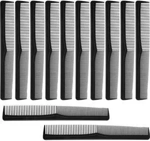 12 Pcs Fine & Wide Tooth Barber Hair Cutting Styling Combs 12 Pcs Fine & Wide Tooth Barber Hair Cutting Styling Combs