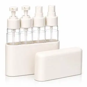 Travel Bottles for Toiletries (2 Pump + 2 Spray), TSA Approved 1.7oz/50ml Travel Containers Set with Case, Leak Proof Skincare Travel Kit for Lotion, Cleanser, Toner & Facial Mist Travel Bottles for Toiletries (2 Pump + 2 Spray), TSA Approved 1.7oz/50ml Travel Containers Set with Case, Leak Proof Skincare Travel Kit for Lotion, Cleanser, Toner & Facial Mist