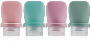 1oz Travel Bottles for Toiletries, Silicone Leak-Proof TSA Approved Travel Size Containers (4-Pack) - Reusable Refillable Bottles for Shampoo, Body Wash, Lotion 1oz Travel Bottles for Toiletries, Silicone Leak-Proof TSA Approved Travel Size Containers (4-Pack) - Reusable Refillable Bottles for Shampoo, Body Wash, Lotion