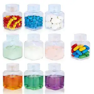 1oz/30ml Leak Proof Plastic Bottles with Caps for Liquids Sample, Reusable Small Bottles Containers for Travel, Camping and Hiking (Translucent, 10 Pcs) 1oz/30ml Leak Proof Plastic Bottles with Caps for Liquids Sample, Reusable Small Bottles Containers for Travel, Camping and Hiking (Translucent, 10 Pcs)