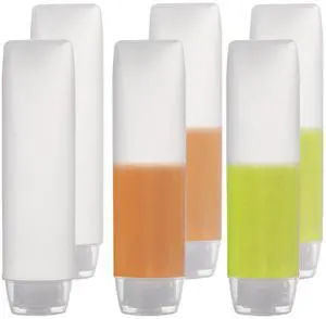 6 Pack Travel Size Plastic Squeeze Bottles for Liquids, 30ml/1 Fl. Oz TSA Approved Makeup Toiletry Cosmetic Containers 6 Pack Travel Size Plastic Squeeze Bottles for Liquids, 30ml/1 Fl. Oz TSA Approved Makeup Toiletry Cosmetic Containers