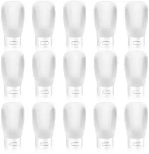 15 Pack 30ml/1oz Plastic Squeeze Bottles Travel Tubes Cosmetic Soft Leak-Proof Makeup Toiletry Containers with Flip Cap Refillable for Facial Cleanser Body Bath Shower Gel Lotion Cream Shampoo 15 Pack 30ml/1oz Plastic Squeeze Bottles Travel Tubes Cosmetic Soft Leak-Proof Makeup Toiletry Containers with Flip Cap Refillable for Facial Cleanser Body Bath Shower Gel Lotion Cream Shampoo