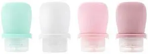 4 Pack 1oz Silicone Travel Bottles Leak Proof Squeeze Bottles For Toiletries Shampoo Conditioner Lotion Salad Dressing Travel Size Containers 4 Pack 1oz Silicone Travel Bottles Leak Proof Squeeze Bottles For Toiletries Shampoo Conditioner Lotion Salad Dressing Travel Size Containers