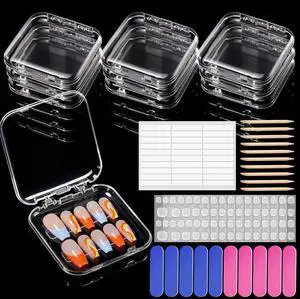 10pcs Press On Nails Storage Case Clear Fake Nails Packaging Kit 10pcs Press On Nails Storage Case Clear Fake Nails Packaging Kit