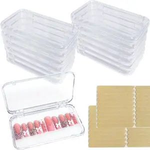 14Pcs Press On Nail Packaging Box Large,Press on Nail Storage Boxes for Press Ons Long, fit XL-3XL False Nail Display Cases with 60 Pcs Adhesive Tape, Plastic Clear Box for Fake Nails Storage Business 14Pcs Press On Nail Packaging Box Large,Press on Nail Storage Boxes for Press Ons Long, fit XL-3XL False Nail Display Cases with 60 Pcs Adhesive Tape, Plastic Clear Box for Fake Nails Storage Business