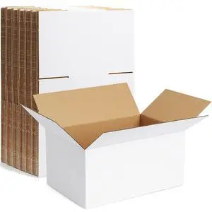 10 Pack 10x7x5 Inch Small Shipping Boxes White Corrugated Cardboard Boxes Mailer for Small Business, Mailing Boxes for Packaging Bulk 10 Pack 10x7x5 Inch Small Shipping Boxes White Corrugated Cardboard Boxes Mailer for Small Business, Mailing Boxes for Packaging Bulk