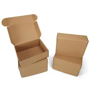 6 Pack 12x9x4 inch Cardboard Shipping Boxes, Brown Gift Boxes 6 Pack 12x9x4 inch Cardboard Shipping Boxes, Brown Gift Boxes