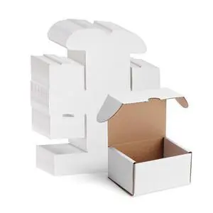50 Packs 4X3X2 Small Shipping Boxes, White 4 x 3 x 2 inches Corrugated Cardboard Box for Packaging Small Business, Card Boxes, Mailer for Storage 50 Packs 4X3X2 Small Shipping Boxes, White 4 x 3 x 2 inches Corrugated Cardboard Box for Packaging Small Business, Card Boxes, Mailer for Storage