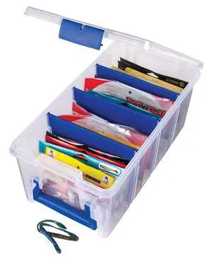 Outdoors Super Half Satchel Soft Bait Organizer, Zerust, Clear Outdoors Super Half Satchel Soft Bait Organizer, Zerust, Clear