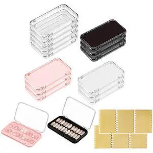 14 Pcs Press On Nail Packaging Box Large, Storage Case for XL-3XL Long Nails, 4 Colors False Display Organizer with 60 Pcs Adhesive Tape, Acrylic Box for Fake Nail Salon & Business Supplies 14 Pcs Press On Nail Packaging Box Large, Storage Case for XL-3XL Long Nails, 4 Colors False Display Organizer with 60 Pcs Adhesive Tape, Acrylic Box for Fake Nail Salon & Business Supplies