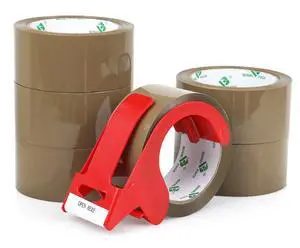 Brown Packing Tape with Dispenser, 2.6 Mil 1.88 Inch x 60 Yards, 6 Refills Rolls Moving Tape for Box Packaging, Shipping and Storage Brown Packing Tape with Dispenser, 2.6 Mil 1.88 Inch x 60 Yards, 6 Refills Rolls Moving Tape for Box Packaging, Shipping and Storage