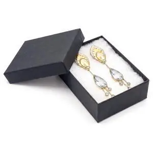 25 Cardboard Jewelry Gift Boxes with Inserts - Matte Black 25 Cardboard Jewelry Gift Boxes with Inserts - Matte Black