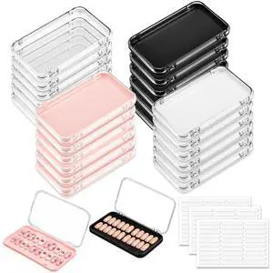 24 Pcs Press on Nail Boxes with 90 Pcs Adhesive Double Sided Tape Acrylic Press on Nail Packaging Cases in 4 Colors Transparent Storage Case Organizer for Display Art Supplies 5.1" x 2.95" 24 Pcs Press on Nail Boxes with 90 Pcs Adhesive Double Sided Tape Acrylic Press on Nail Packaging Cases in 4 Colors Transparent Storage Case Organizer for Display Art Supplies 5.1" x 2.95"