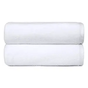 2-Piece Quick-Dry Oversize Bath Towel, 100% Cotton, 54" x 30", White 2-Piece Quick-Dry Oversize Bath Towel, 100% Cotton, 54" x 30", White