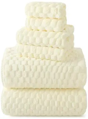 Cream Microfiber Towels-35x70 Inches Oversized Bath Sheets, Extra Large Bath Towels Set, Super Soft Quick Dry Lint Free Absorbent Waffle Microfiber Shower Towels, 6 Pack Cream Microfiber Towels-35x70 Inches Oversized Bath Sheets, Extra Large Bath Towels Set, Super Soft Quick Dry Lint Free Absorbent Waffle Microfiber Shower Towels, 6 Pack
