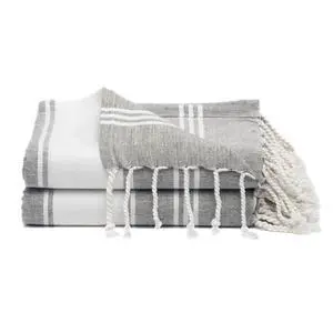 Cotton Turkish Beach Towel with Towels Oversized 36"x72" Pool Absorbent Extra Large Quick Dry Sand Travel Towel (Grey, 2 Pack) Cotton Turkish Beach Towel with Towels Oversized 36"x72" Pool Absorbent Extra Large Quick Dry Sand Travel Towel (Grey, 2 Pack)
